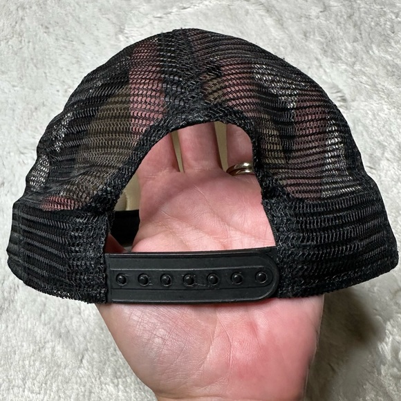 Reef Twill Foam Front Striped Snapback Mesh Trucker Cap Mission Blue Adult OS - Picture 6 of 10